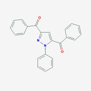 molecular formula C23H16N2O2 B375347 (3-benzoyl-1-phenyl-1H-pyrazol-5-yl)(phenyl)methanone 