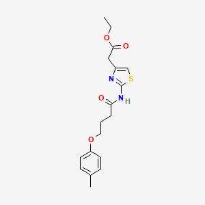 [2-(4-p-Tolyloxy-butyrylamino)-thiazol-4-yl]-acetic acid ethyl ester