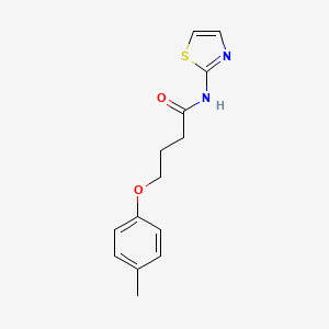 molecular formula C14H16N2O2S B3753488 4-(4-methylphenoxy)-N-(1,3-thiazol-2-yl)butanamide 