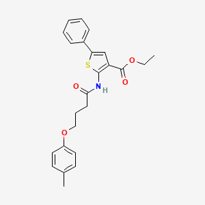 Ethyl 2-[4-(4-methylphenoxy)butanoylamino]-5-phenylthiophene-3-carboxylate