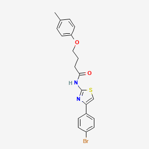 N-[4-(4-bromophenyl)-1,3-thiazol-2-yl]-4-(4-methylphenoxy)butanamide