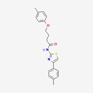 4-(4-methylphenoxy)-N-[4-(4-methylphenyl)-1,3-thiazol-2-yl]butanamide