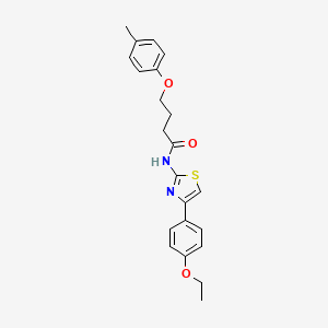 N-[4-(4-ethoxyphenyl)-1,3-thiazol-2-yl]-4-(4-methylphenoxy)butanamide