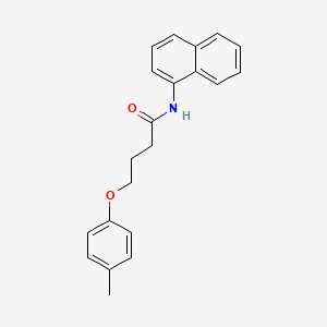 molecular formula C21H21NO2 B3753553 4-(4-methylphenoxy)-N-1-naphthylbutanamide 