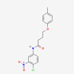 N-(4-chloro-3-nitrophenyl)-4-(4-methylphenoxy)butanamide