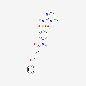 N-(4-{[(4,6-dimethyl-2-pyrimidinyl)amino]sulfonyl}phenyl)-4-(4-methylphenoxy)butanamide