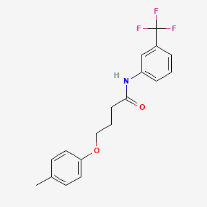 4-(4-methylphenoxy)-N-[3-(trifluoromethyl)phenyl]butanamide