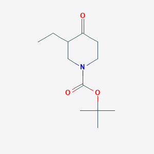molecular formula C12H21NO3 B037536 叔丁基 3-乙基-4-氧代哌啶-1-羧酸酯 CAS No. 117565-57-8