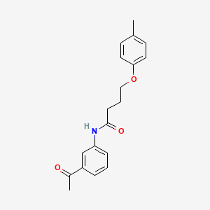 N-(3-acetylphenyl)-4-(4-methylphenoxy)butanamide