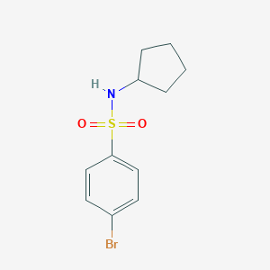 molecular formula C11H14BrNO2S B375364 4-bromo-N-cyclopentylbenzenesulfonamide CAS No. 349404-92-8