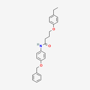 N-[4-(benzyloxy)phenyl]-4-(4-ethylphenoxy)butanamide