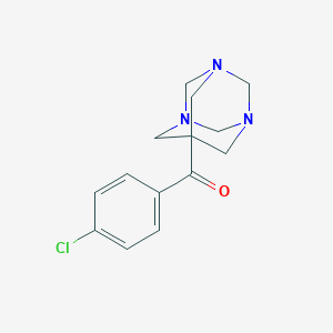 molecular formula C14H16ClN3O B375366 (4-Chlorophenyl)(1,3,5-triazatricyclo[3.3.1.1~3,7~]dec-7-yl)methanone CAS No. 149034-79-7