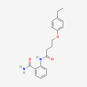 2-{[4-(4-ethylphenoxy)butanoyl]amino}benzamide