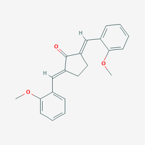 molecular formula C21H20O3 B375368 2,5-Bis(2-methoxybenzylidene)cyclopentanone 