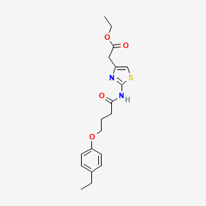 ethyl (2-{[4-(4-ethylphenoxy)butanoyl]amino}-1,3-thiazol-4-yl)acetate