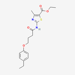 ethyl 2-{[4-(4-ethylphenoxy)butanoyl]amino}-4-methyl-1,3-thiazole-5-carboxylate