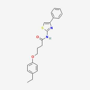 4-(4-ethylphenoxy)-N-(4-phenyl-1,3-thiazol-2-yl)butanamide