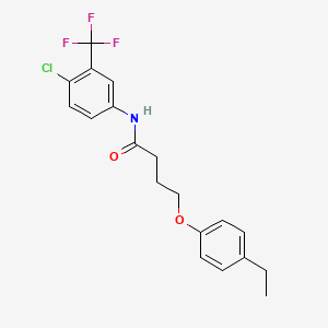 N-[4-chloro-3-(trifluoromethyl)phenyl]-4-(4-ethylphenoxy)butanamide