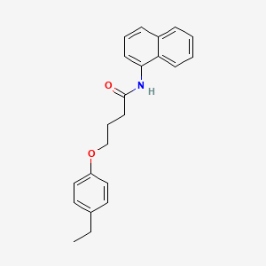 molecular formula C22H23NO2 B3753720 4-(4-ethylphenoxy)-N-1-naphthylbutanamide 