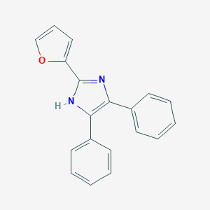 molecular formula C19H14N2O B375373 2-(furan-2-yl)-4,5-diphenyl-1H-imidazole CAS No. 29916-33-4