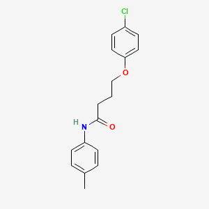 4-(4-chlorophenoxy)-N-(4-methylphenyl)butanamide