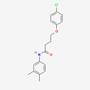 4-(4-chlorophenoxy)-N-(3,4-dimethylphenyl)butanamide