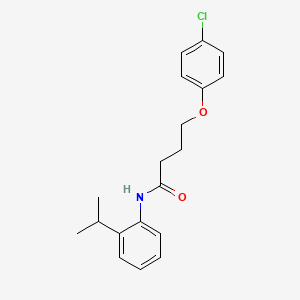 4-(4-chlorophenoxy)-N-(2-isopropylphenyl)butanamide