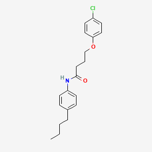 molecular formula C20H24ClNO2 B3753788 N-(4-butylphenyl)-4-(4-chlorophenoxy)butanamide 