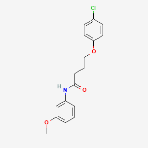 4-(4-chlorophenoxy)-N-(3-methoxyphenyl)butanamide