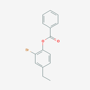 molecular formula C15H13BrO2 B375380 2-Bromo-4-ethylphenyl benzoate 