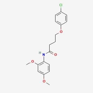 4-(4-chlorophenoxy)-N-(2,4-dimethoxyphenyl)butanamide