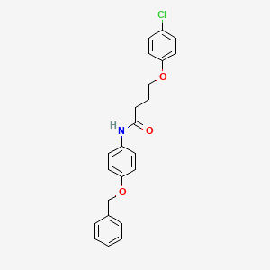 N-[4-(benzyloxy)phenyl]-4-(4-chlorophenoxy)butanamide