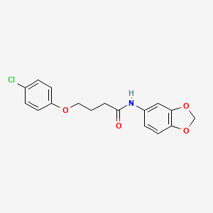 N-1,3-benzodioxol-5-yl-4-(4-chlorophenoxy)butanamide