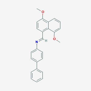 N-[1,1'-biphenyl]-4-yl-N-[(4,8-dimethoxy-1-naphthyl)methylene]amine