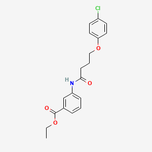 Ethyl 3-[4-(4-chlorophenoxy)butanoylamino]benzoate