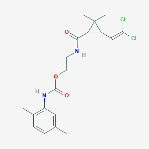 2-({[3-(2,2-Dichlorovinyl)-2,2-dimethylcyclopropyl]carbonyl}amino)ethyl 2,5-dimethylphenylcarbamate