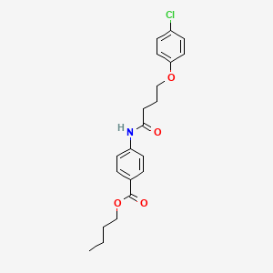 butyl 4-{[4-(4-chlorophenoxy)butanoyl]amino}benzoate