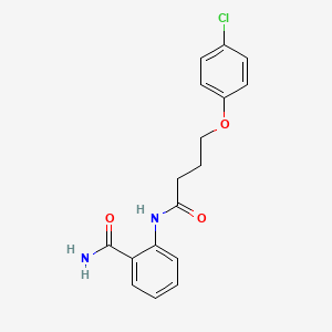 molecular formula C17H17ClN2O3 B3753856 2-[4-(4-Chlorophenoxy)butanoylamino]benzamide 