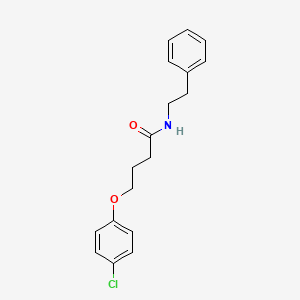 4-(4-chlorophenoxy)-N-(2-phenylethyl)butanamide