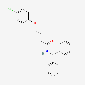 molecular formula C23H22ClNO2 B3753868 4-(4-chlorophenoxy)-N-(diphenylmethyl)butanamide 