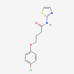 4-(4-chlorophenoxy)-N-(1,3-thiazol-2-yl)butanamide