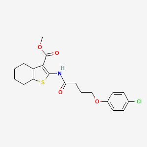 methyl 2-{[4-(4-chlorophenoxy)butanoyl]amino}-4,5,6,7-tetrahydro-1-benzothiophene-3-carboxylate