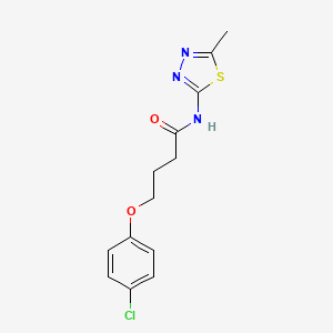 4-(4-chlorophenoxy)-N-(5-methyl-1,3,4-thiadiazol-2-yl)butanamide