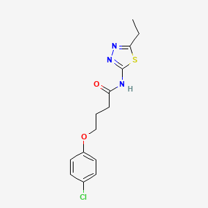 4-(4-chlorophenoxy)-N-(5-ethyl-1,3,4-thiadiazol-2-yl)butanamide