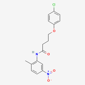 4-(4-chlorophenoxy)-N-(2-methyl-5-nitrophenyl)butanamide