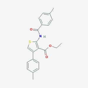 Ethyl 2-[(4-methylbenzoyl)amino]-4-(4-methylphenyl)-3-thiophenecarboxylate