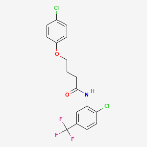 4-(4-chlorophenoxy)-N-[2-chloro-5-(trifluoromethyl)phenyl]butanamide