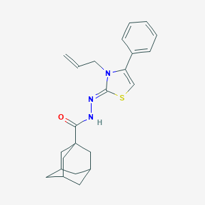 molecular formula C23H27N3OS B375404 N-(3-allyl-4-phenyl-1,3-thiazol-2(3H)-ylidene)-1-adamantanecarbohydrazonic acid 