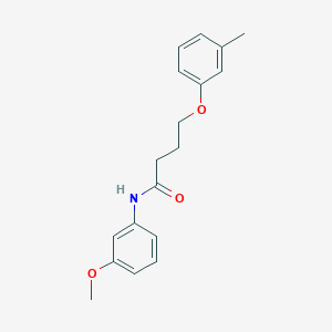 N-(3-methoxyphenyl)-4-(3-methylphenoxy)butanamide