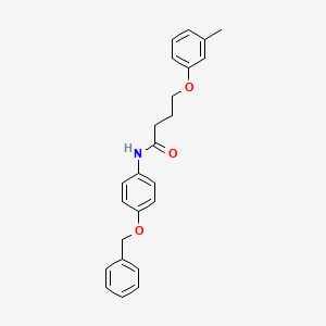 N-[4-(benzyloxy)phenyl]-4-(3-methylphenoxy)butanamide